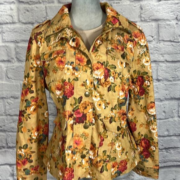 Lightweight floral utility jacket - Picture 1 of 9